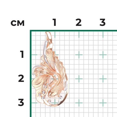 Pandantiv Aur Roz 14K - 3
