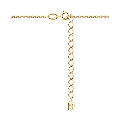 Colier din Aur Roz 14K cu Diamante Swarovski - 2