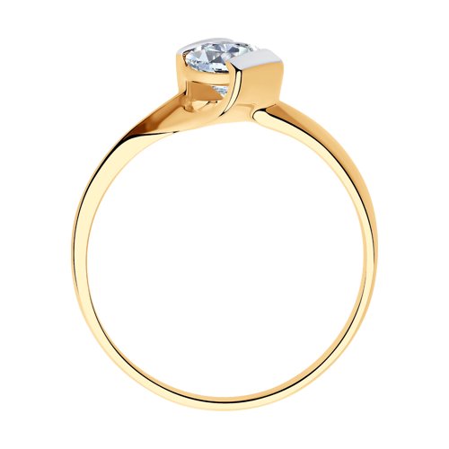 Inel din Aur Roz 14k cu Zirconiu - 3