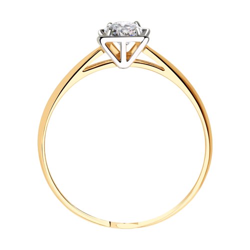 Inel din Aur Roz 14K cu Zirconiu Swarovski - 2