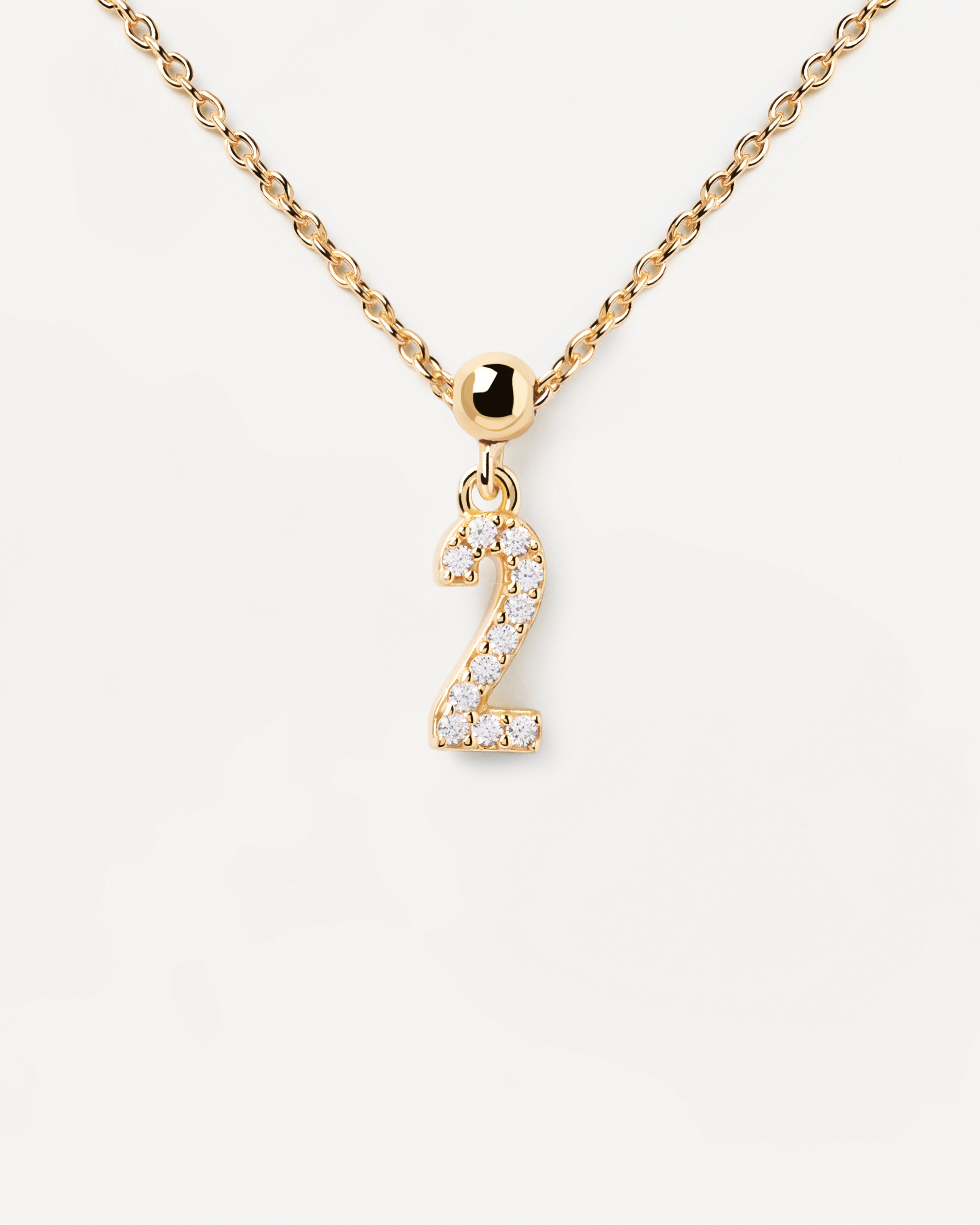 Pandantiv Charm din Argint placat cu Aur cu Zirconiu - 7