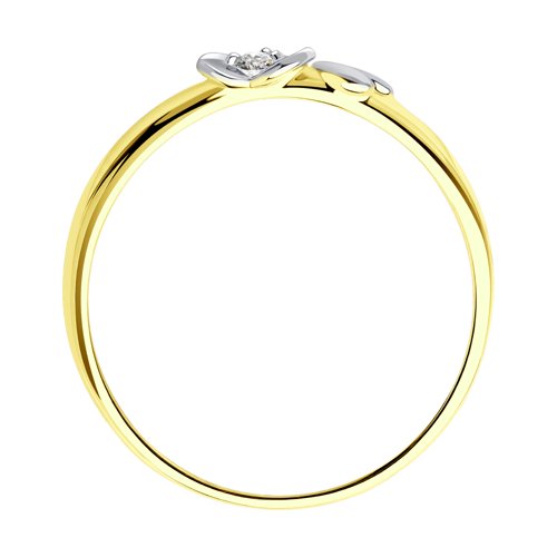 Inel din Aur Galben 14K cu Diamant - 2