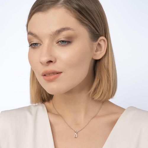 Pandantiv Aur Alb 14K - 2