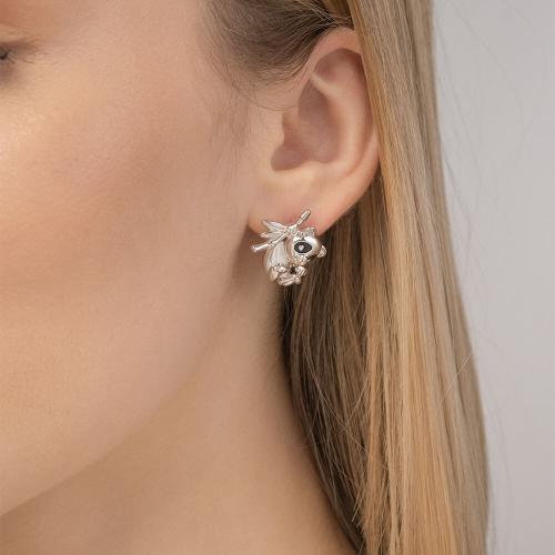 Cercei Argint  cu Email - 2