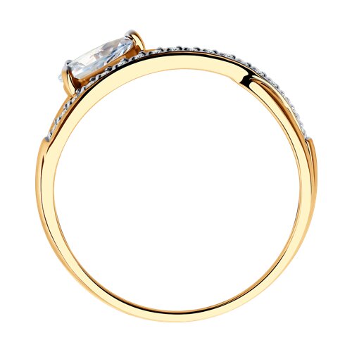 Inel din Aur Roz 14K cu Zirconiu - 5