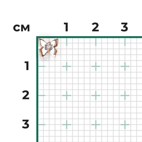 Cercel Aur Combinat  14K cu Zirconiu - 3