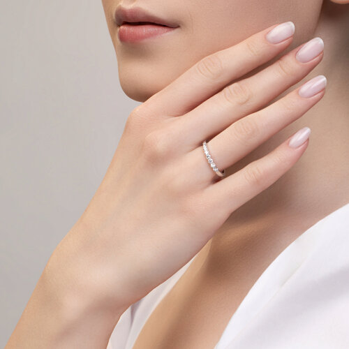 Verigheta din Aur Alb 14K cu Diamante - 4