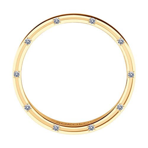 Verigheta din Aur Roz 14K cu Diamante - 2