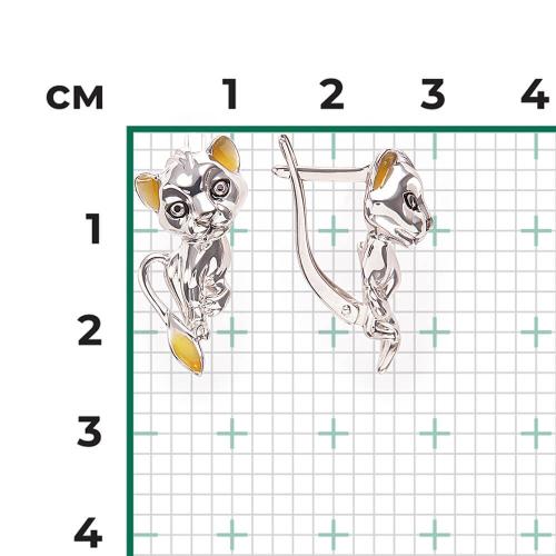 Cercei Argint  cu Email - 3