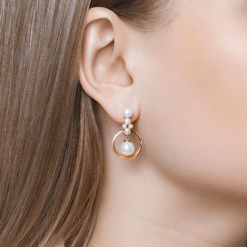 Cercei din Aur cu Perla - 2