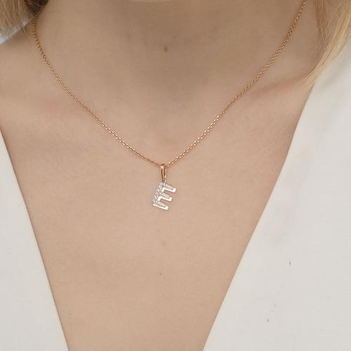 Pandantiv Aur Combinat  14K cu Zirconiu - 2