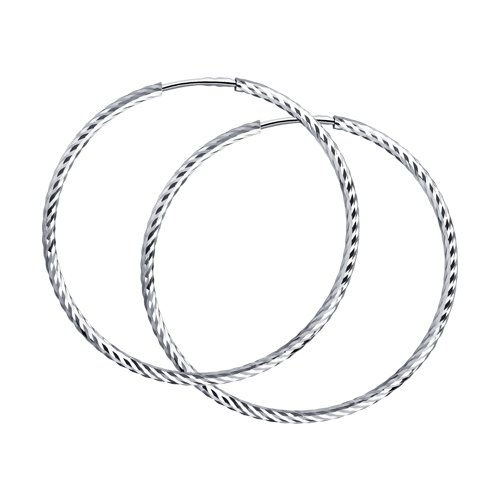 Cercei Congo din Argint diametrul 35mm - 2