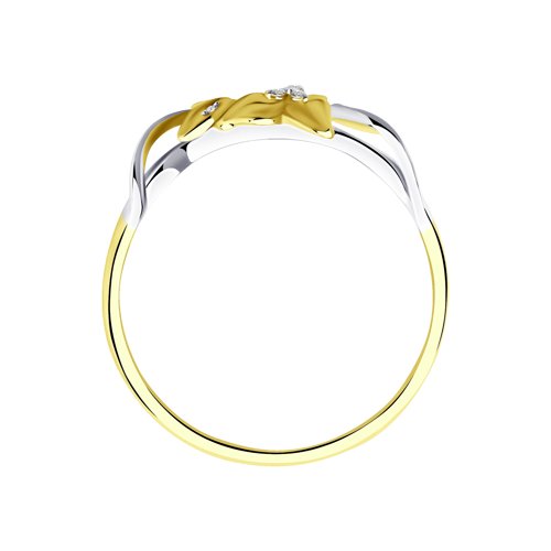 Inel din Aur Galben 14K cu Diamante - 2