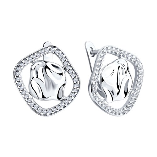 Cercei din Argint 925 cu Zirconiu - 2