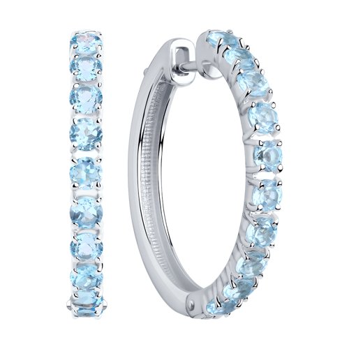 Cercei din Argint cu Topaz - 2