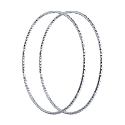 Cercei Congo din Argint diametrul 60mm - 1