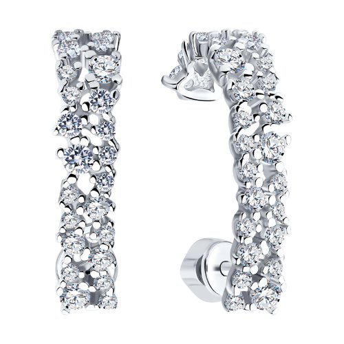 Cercei din Argint 925 cu Zirconiu - 2