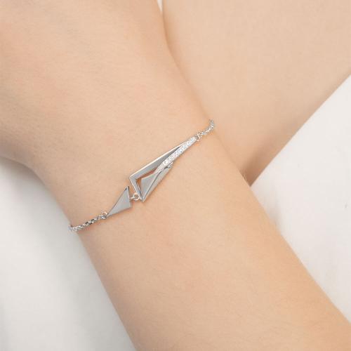 Bratara Aur Alb 14K cu Zirconiu - 2