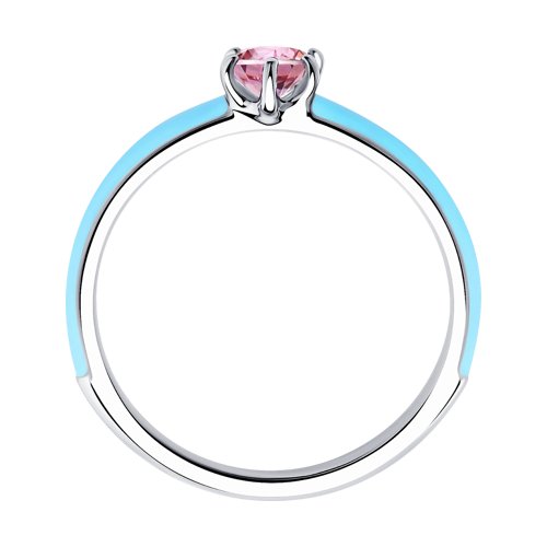 Inel din Argint 925 cu Email si Zirconiu - 2