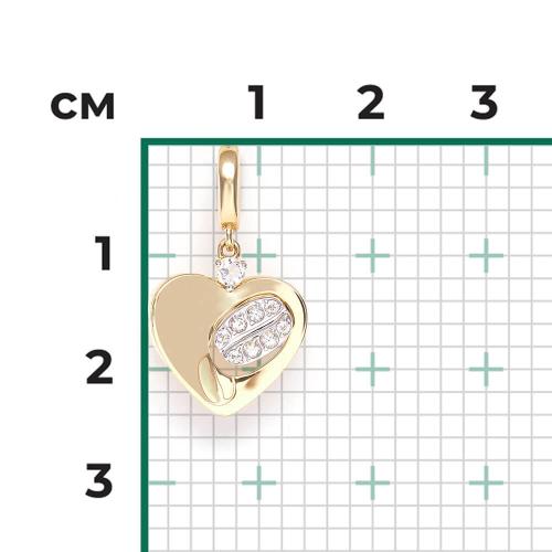 Pandantiv Aur Combinat  14K cu Topaz - 2