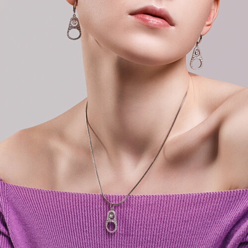 Cercei din Argint cu Zirconiu - 2