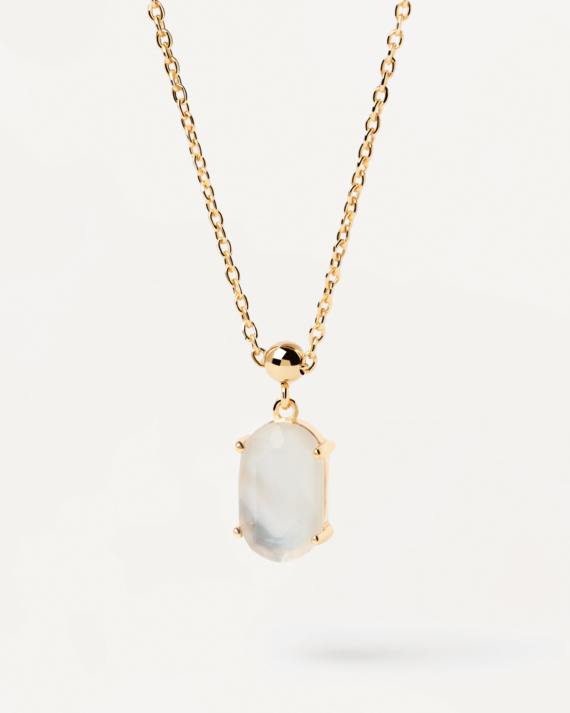 Pandantiv Charm din Argint placat cu Aur cu Sidef - 4