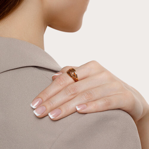 Inel din Aur Roz 14k - 4