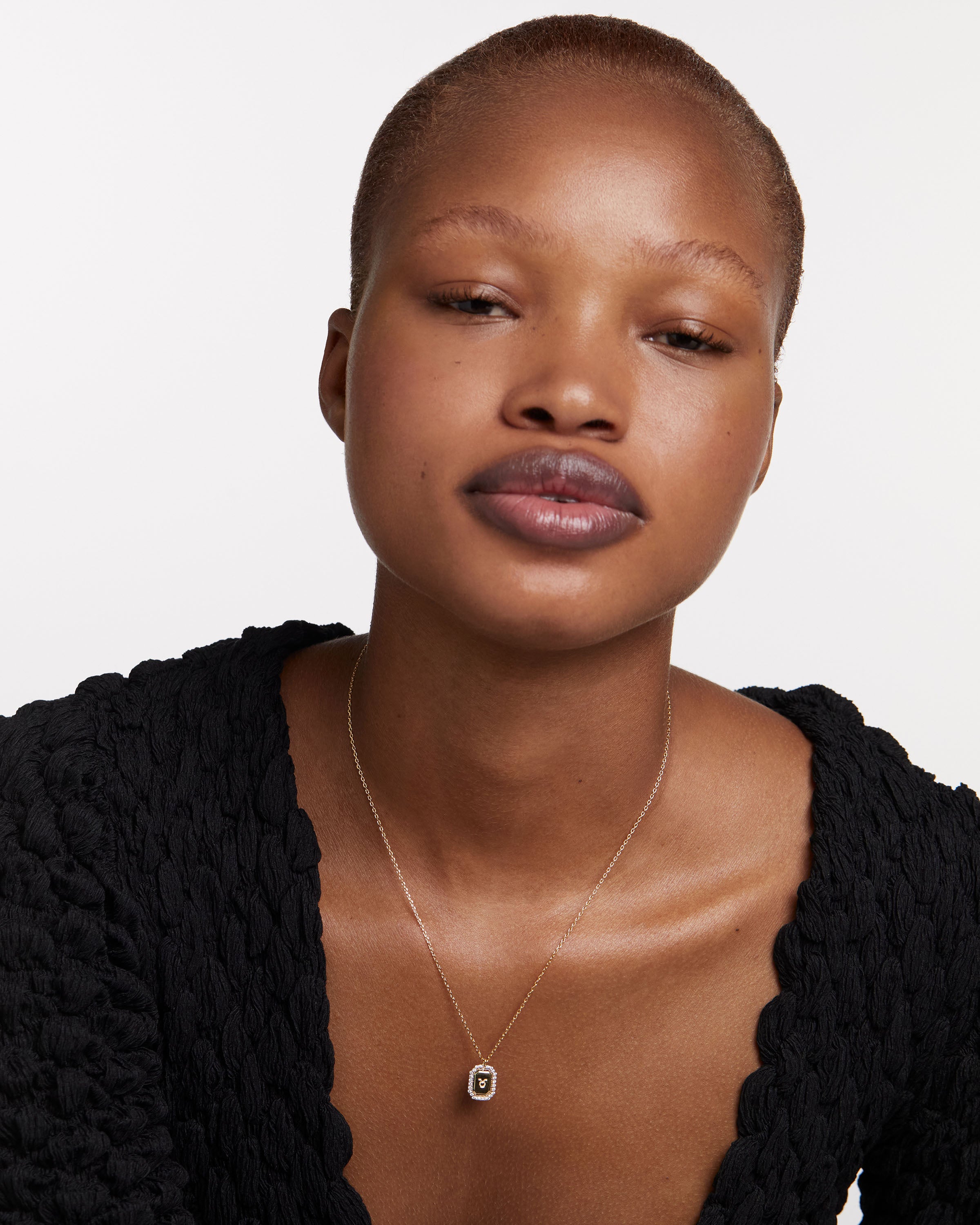 Colier din Argint placat cu Aur cu Zirconiu Zodia Taur - 5