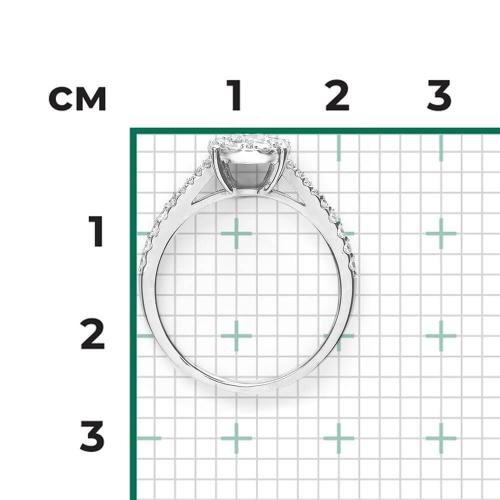 Inel Aur Alb 14K cu Zirconiu - 2
