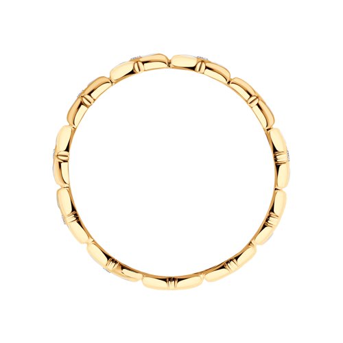 Inel din Aur Roz 14K cu Diamante - 2