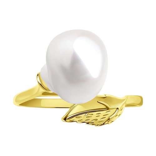 Inel din Aur Galben 14K cu Perla - 3