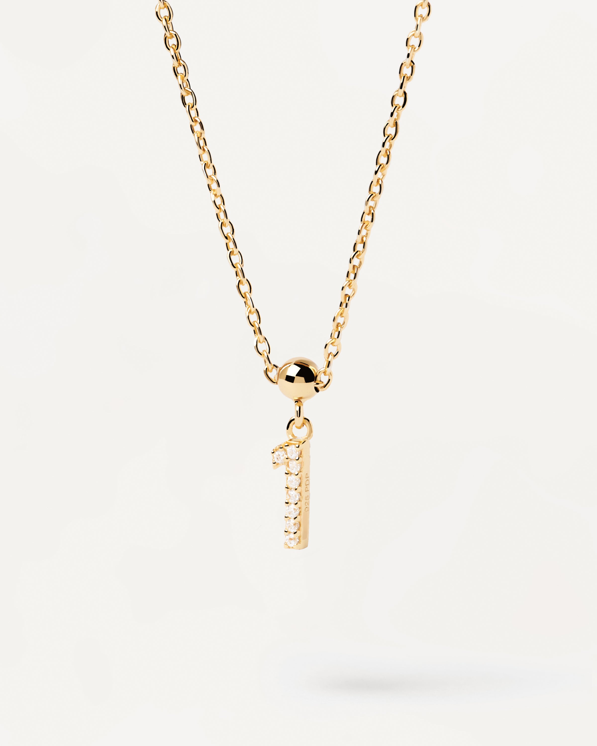 Pandantiv Charm din Argint placat cu Aur cu Zirconiu - 3