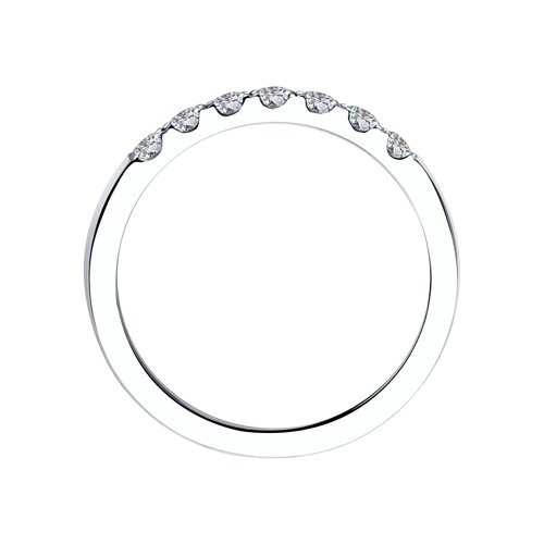 Verigheta din Aur Alb 14K cu Diamante - 2