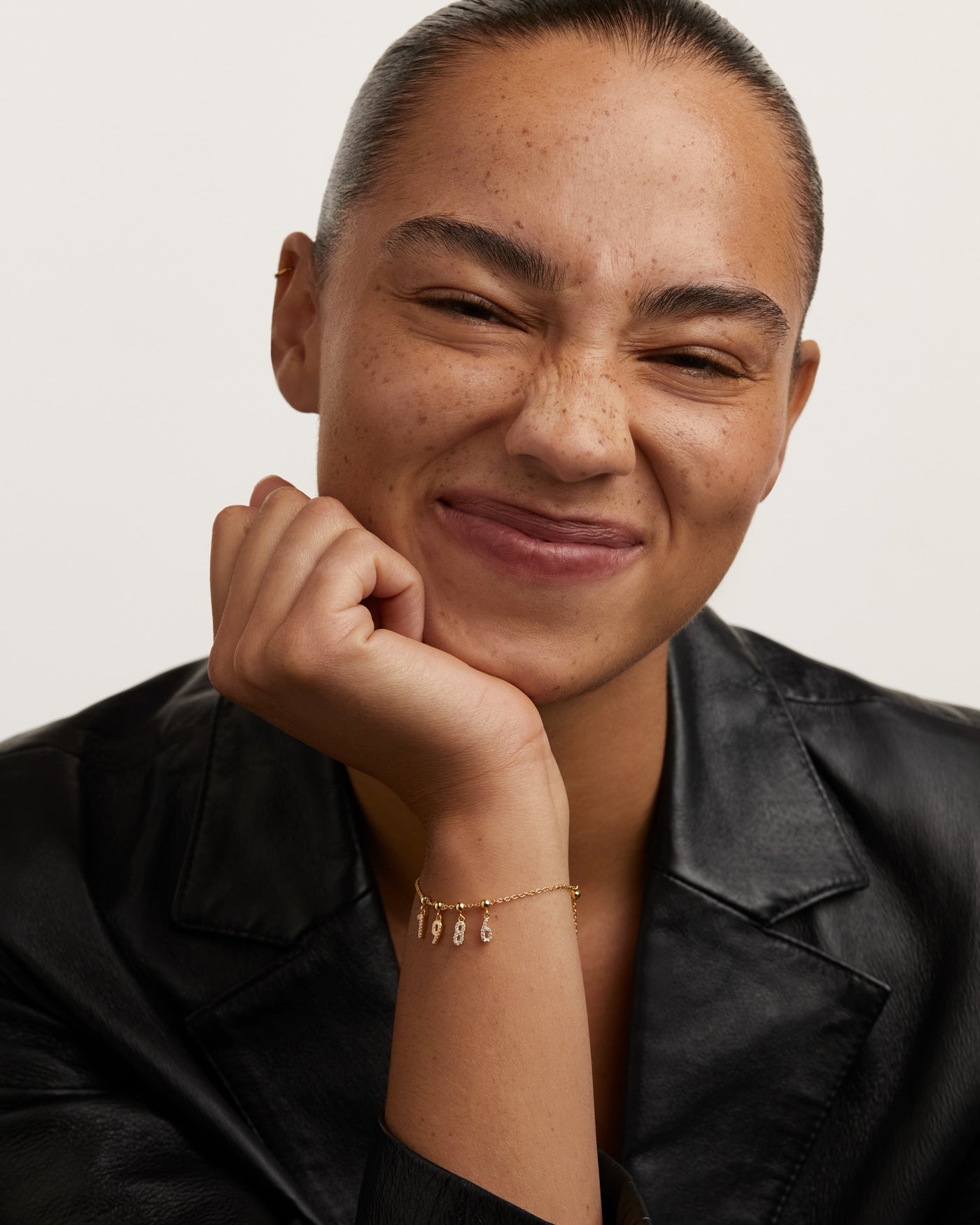 Pandantiv Charm din Argint placat cu Aur cu Zirconiu - 7