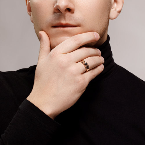 Inel din Aur Roz 14K cu Zirconiu - 3