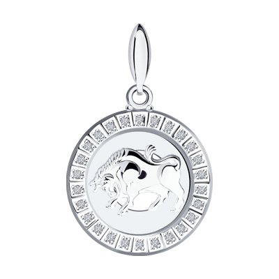 Pandantiv Zodiac din Argint Taur - 1