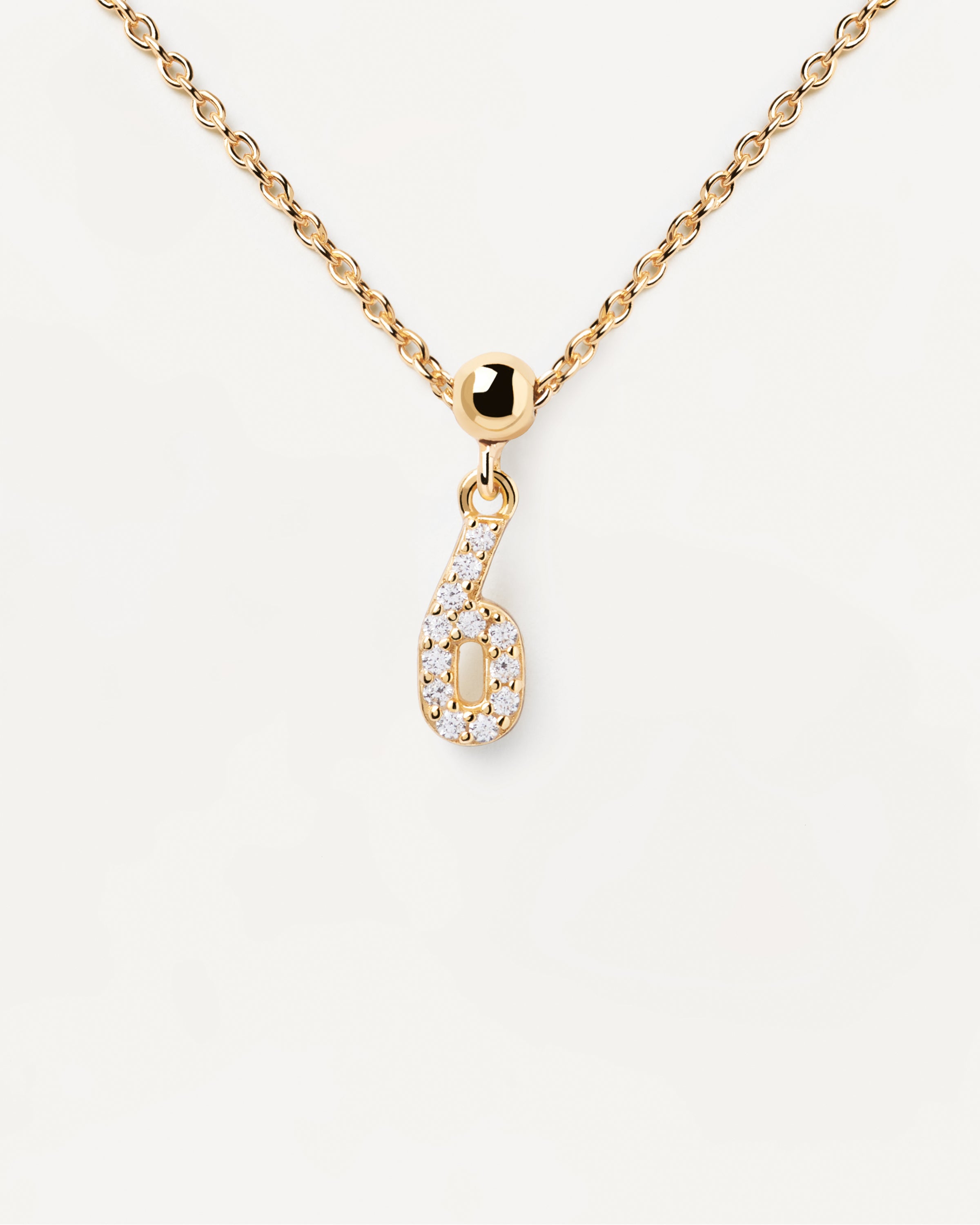 Pandantiv Charm din Argint placat cu Aur cu Zirconiu - 6