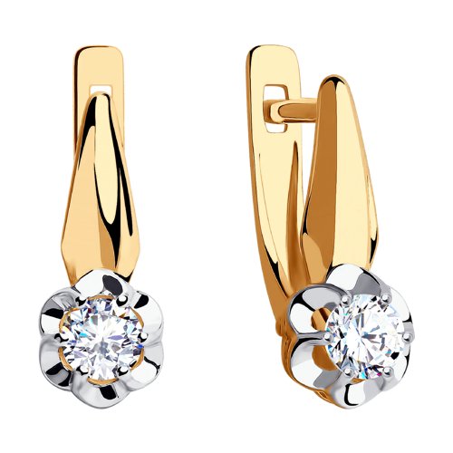 Cercei din Aur 14K cu Zirconiu - 2