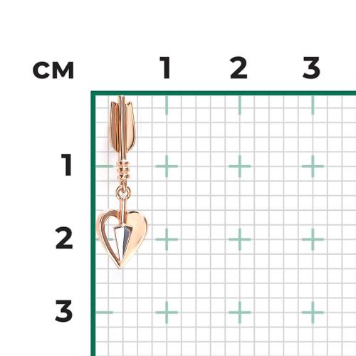 Pandantiv Aur Roz 14K - 3