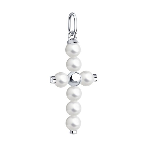 Pandantiv din Argint cu Perla Swarovski - 2