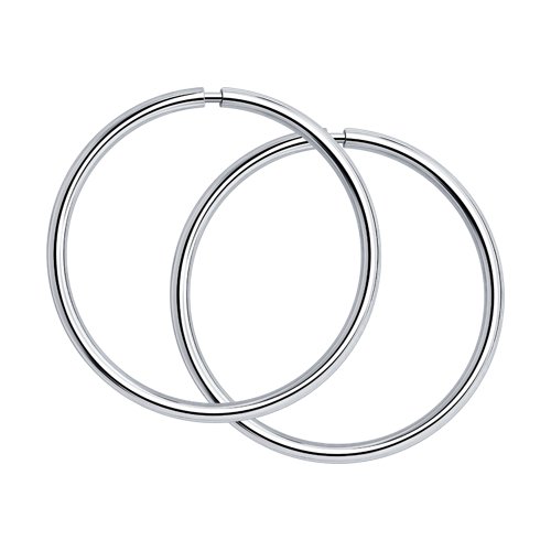 Cercei Congo din Argint diametrul 20mm - 2