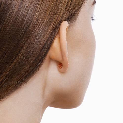 Cercei din Aur Roz 14K cu Diamante Fluturi - 4