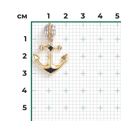 Pandantiv Aur Combinat  14K cu Email - 2