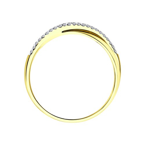 Inel din Aur Galben 14K cu Diamante - 2