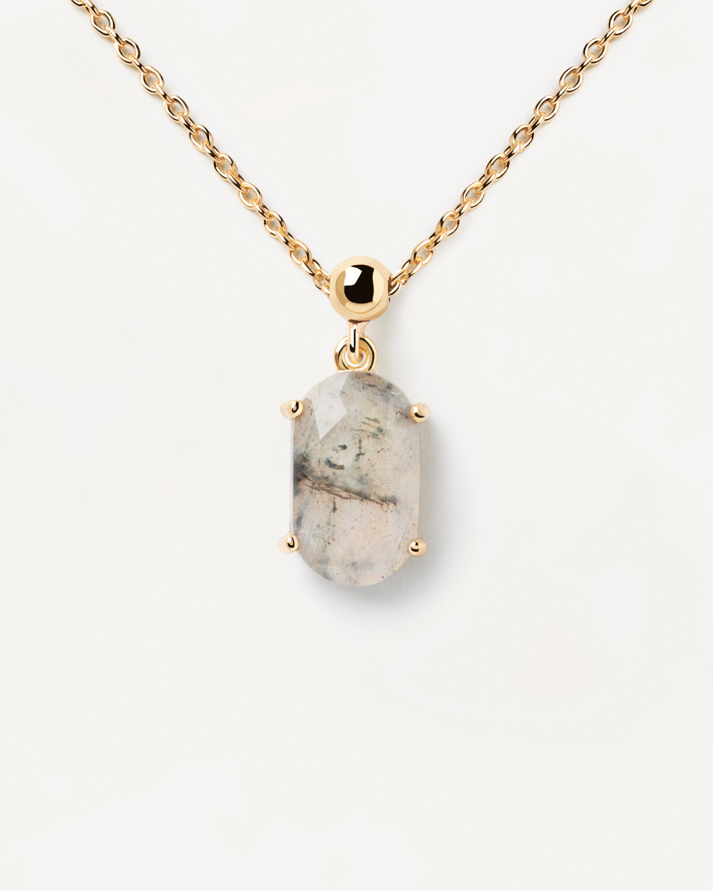 Pandantiv din Argint placat cu Aur cu Labradorit - 7