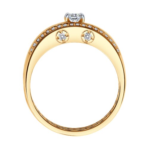 Inel din Aur Roz 14K cu Zirconiu - 2