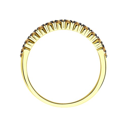 Inel din Aur Galben 14K cu Diamante - 2