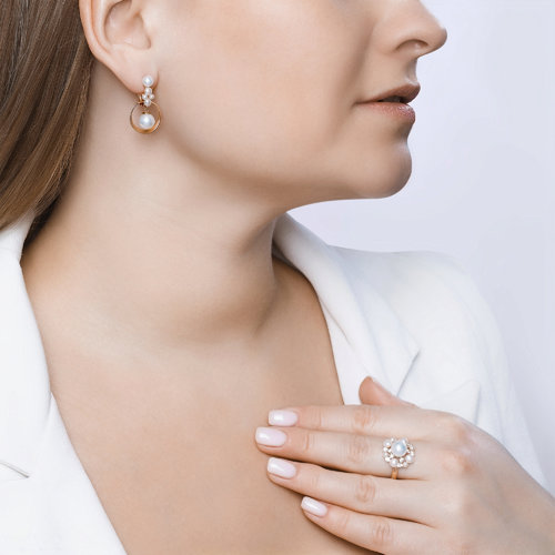 Cercei din Aur cu Perla - 4