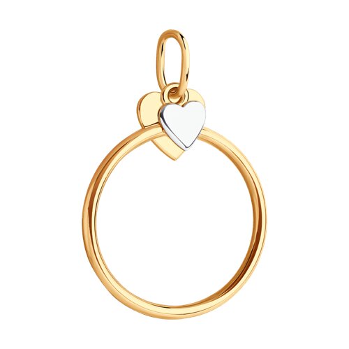 Pandantiv din Aur Roz 14k - 2