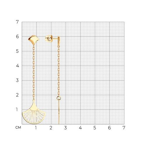 Cercei din Aur Roz 14k - 2